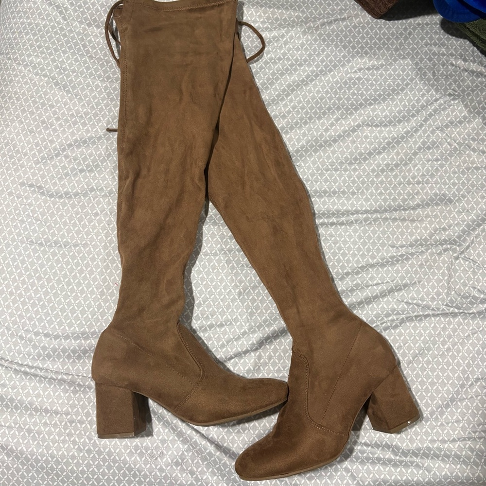 Elegant Tan Over-the-Knee Boots